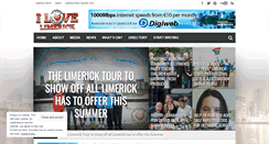Desktop Screenshot of ilovelimerick.ie