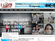 Tablet Screenshot of ilovelimerick.ie
